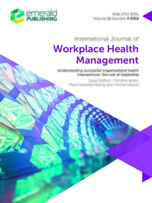 cover image of International Journal of Workplace Health Management, Volume 11, Number 4